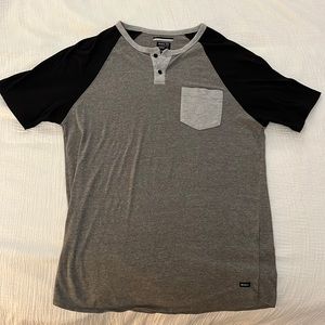 RVCA Grey/Black Large Shirt